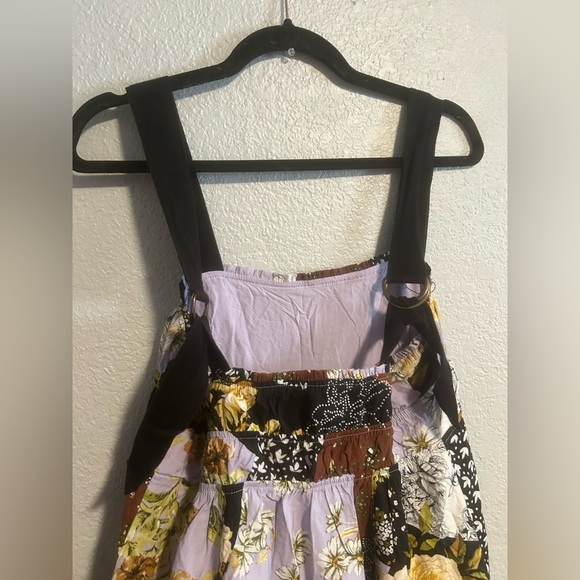 Maeve Anthropologie Patchwork Floral Maxi Dress Colorful Boho Women's M - Picture 12 of 14